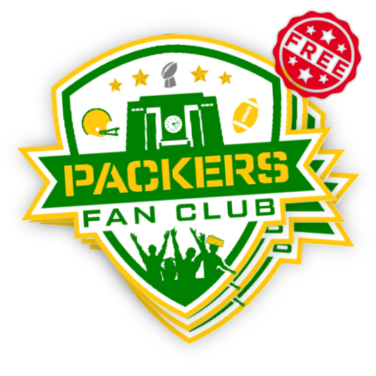 Packers Fan Club Sticker - Limit 1